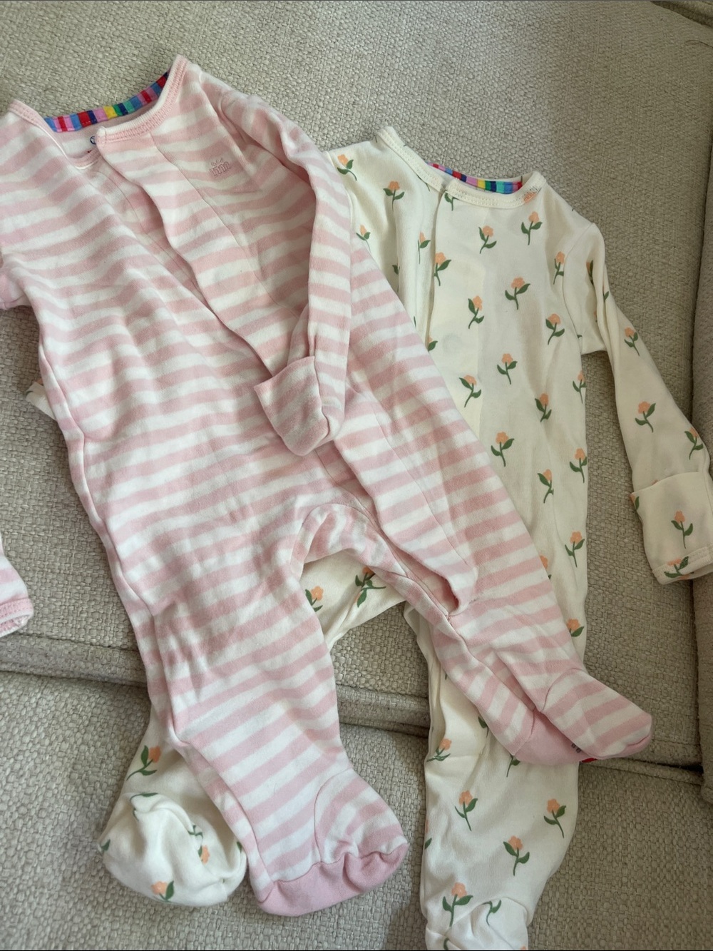 2 pack Magnetic Me Baby Girl Onesies